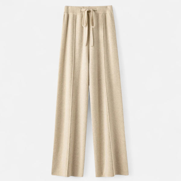 Jordyn - Dame Strikkede Wide Leg Bukser