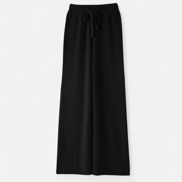 Jordyn - Dame Strikkede Wide Leg Bukser