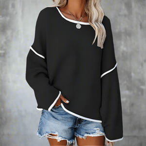 Bridget - Boho Pullover Dame Oversize Striktrøje
