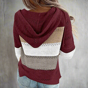 Bianca - Dame Patchwork Striktrøje