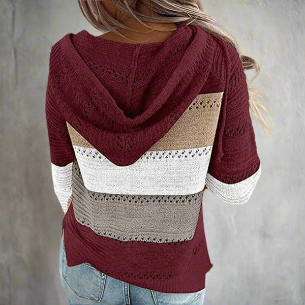 Bianca - Dame Patchwork Striktrøje