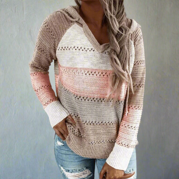 Bianca - Dame Patchwork Striktrøje