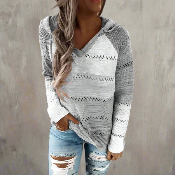 Bianca - Dame Patchwork Striktrøje