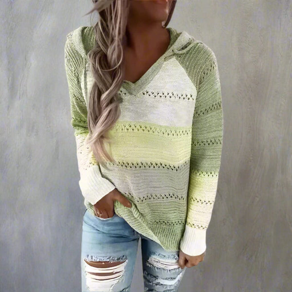 Bianca - Dame Patchwork Striktrøje