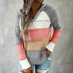 Bianca - Dame Patchwork Striktrøje