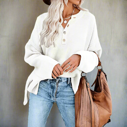 Alicia - Dame Langærmet Boho Bluse