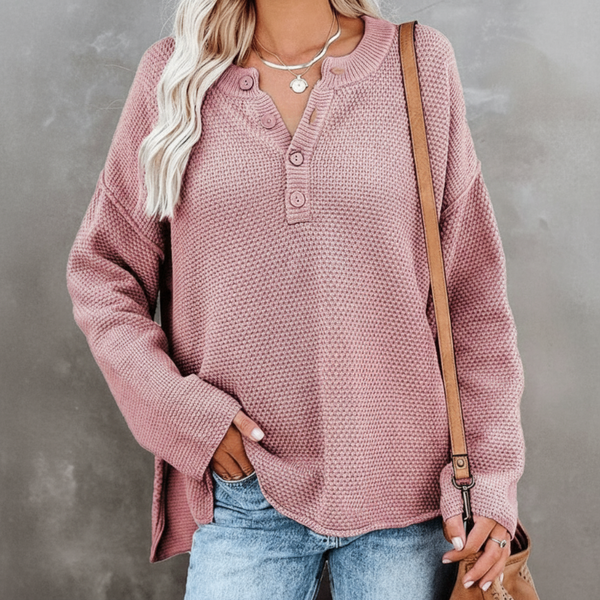 Alicia - Dame Langærmet Boho Bluse