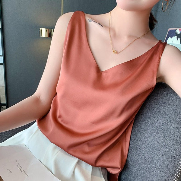 Signe - Dame Satincamisole Top