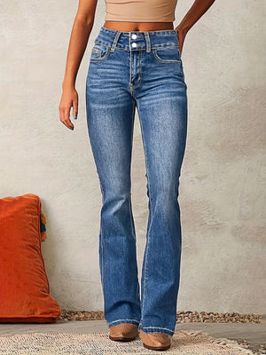 Gwyn - Dame Flare Jeans Med Høj Talje