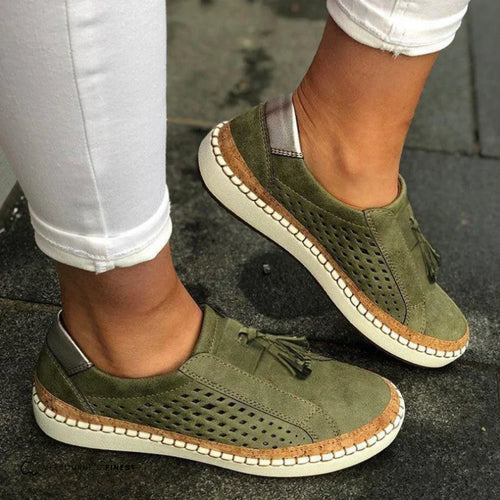 Brigid - Sporty Slip On Sneakers Ortopædiske Sko