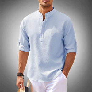 Hugo - Knapstolpe Herre Henley T Shirt
