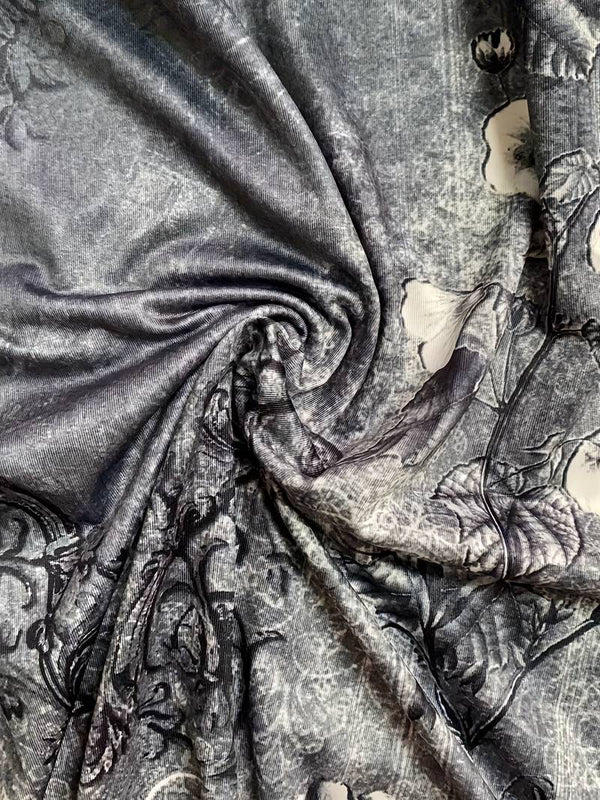 Locklyn - Dame Asymmetrisk Midikjole Med Abstrakt Print