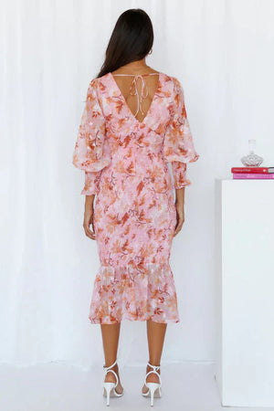 Ilaria - Elegant Blomster Kjole