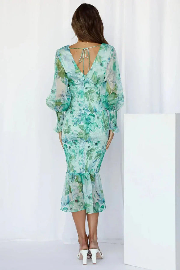Ilaria - Elegant Blomster Kjole