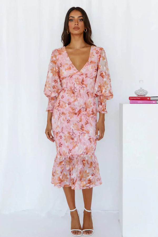 Ilaria - Elegant Blomster Kjole