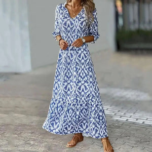 Kyana - Dame Sommer Maxikjole Med Print