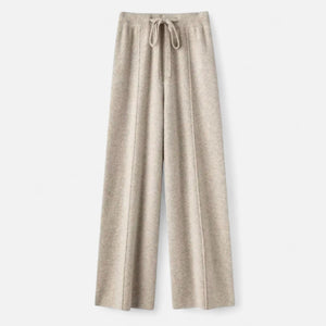Jordyn - Dame Strikkede Wide Leg Bukser