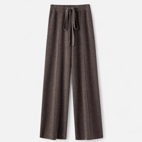 Jordyn - Dame Strikkede Wide Leg Bukser