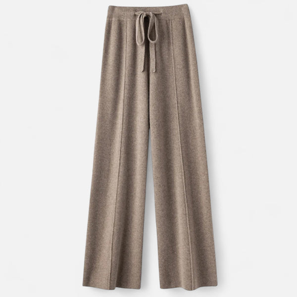 Jordyn - Dame Strikkede Wide Leg Bukser