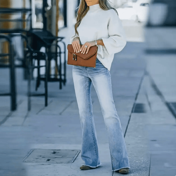 Hayden - Dame Straight Jeans Med Høj Talje