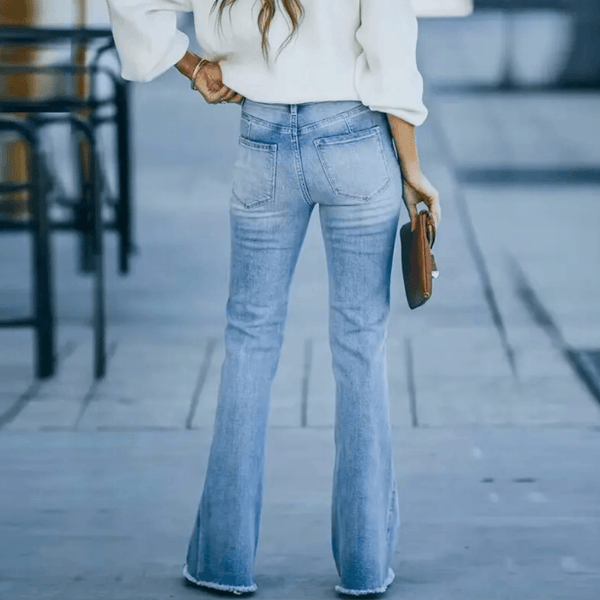 Hayden - Dame Straight Jeans Med Høj Talje