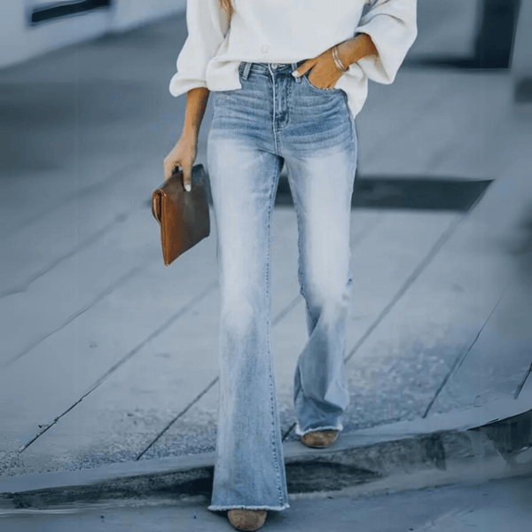 Hayden - Dame Straight Jeans Med Høj Talje