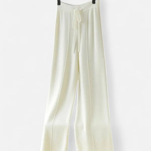 Jordyn - Dame Strikkede Wide Leg Bukser