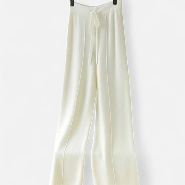 Jordyn - Dame Strikkede Wide Leg Bukser